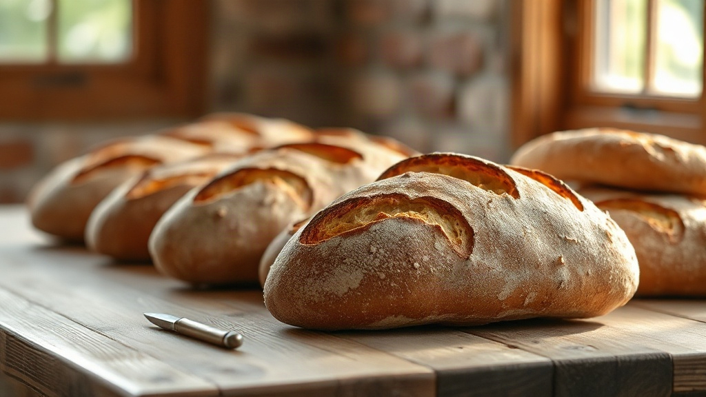 Provision with leftovers Fresh bread on a wooden table, God's provision and financial miracle