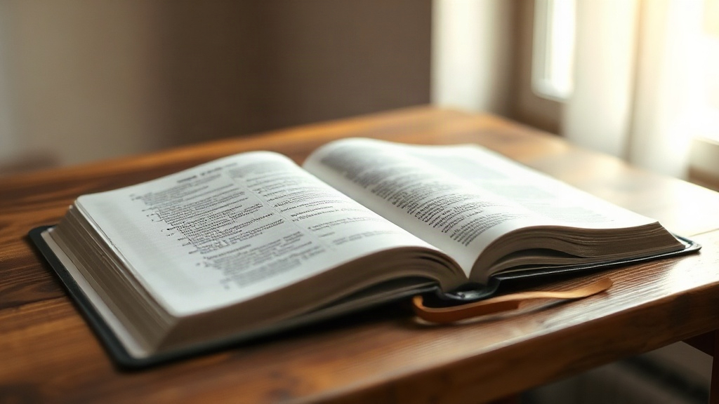 An open Bible where the attributes of God are revealed
