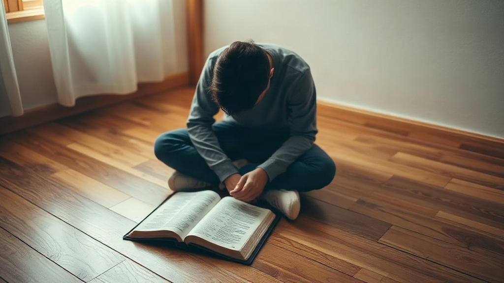 Praying alone with God, beginning to pray in tongues privately