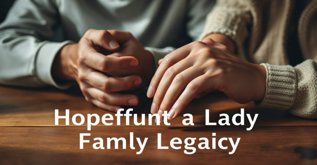 Two generations of hands clasped in prayer, breaking generational financial cycles