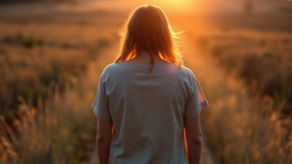 A person walking toward the light, trusting God for financial favor